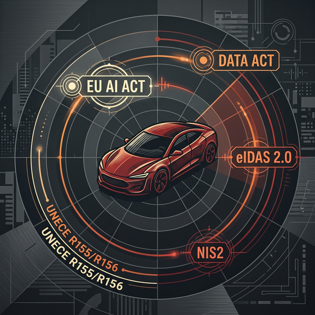 Open de rode auto en verken de 3D toekomstlaag - Image 2